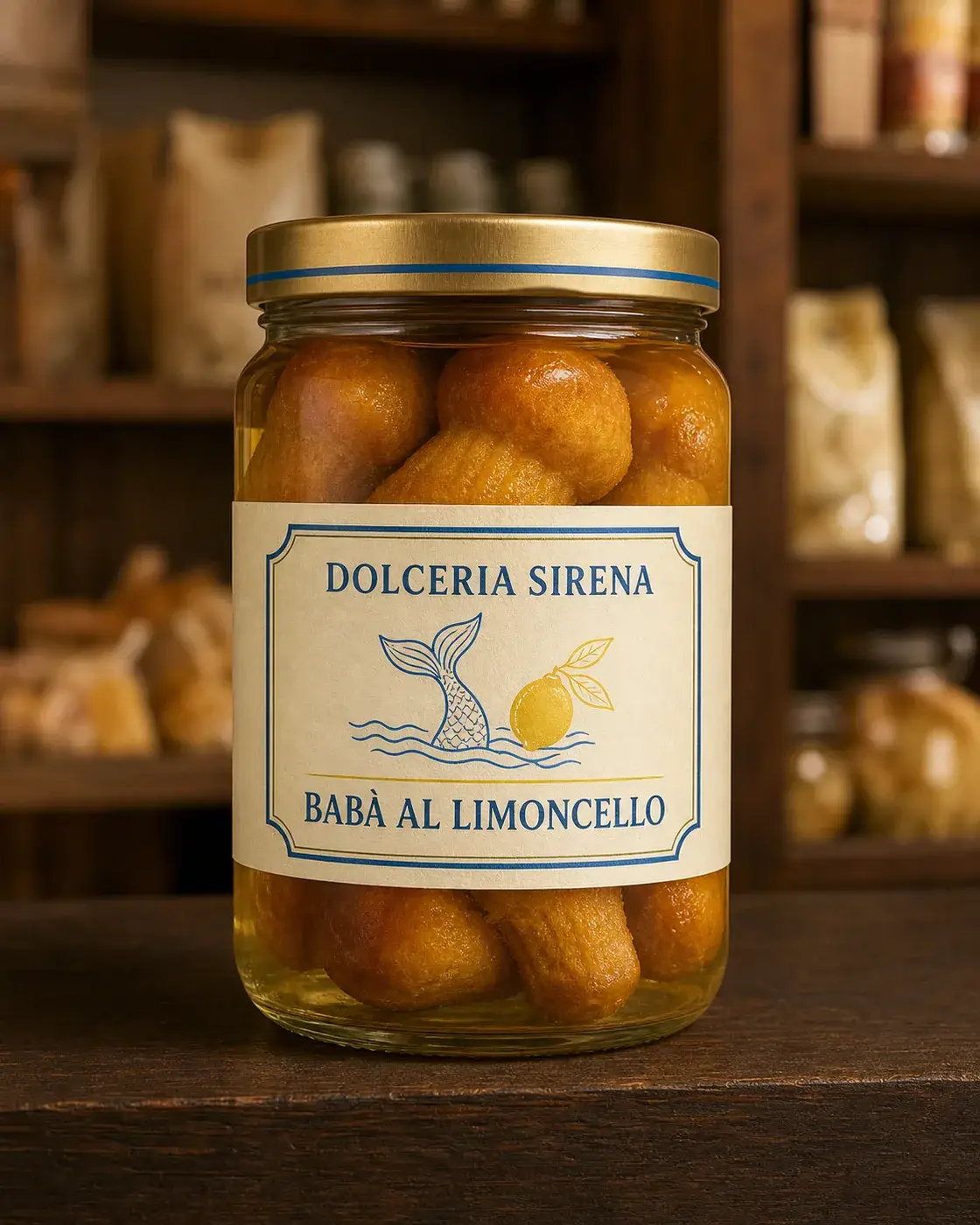 Babà al Limoncello de la marque fictive Dolceria Sirena, vue principale