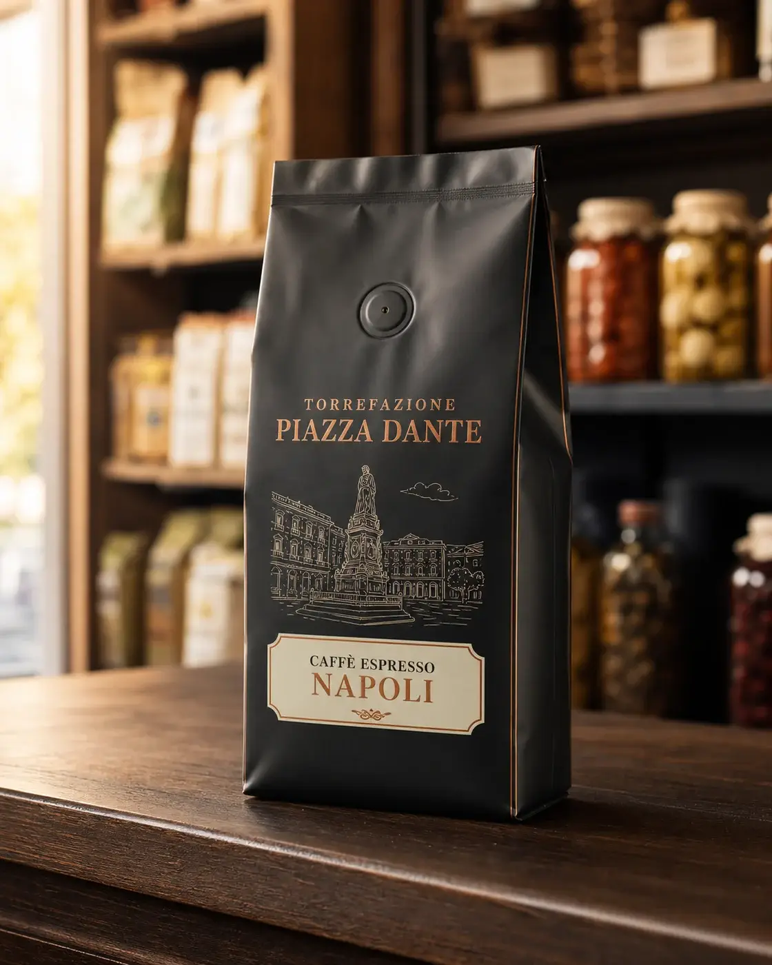 Caffè Espresso Napoli de la marque fictive Torrefazione Piazza Dante, vue principale