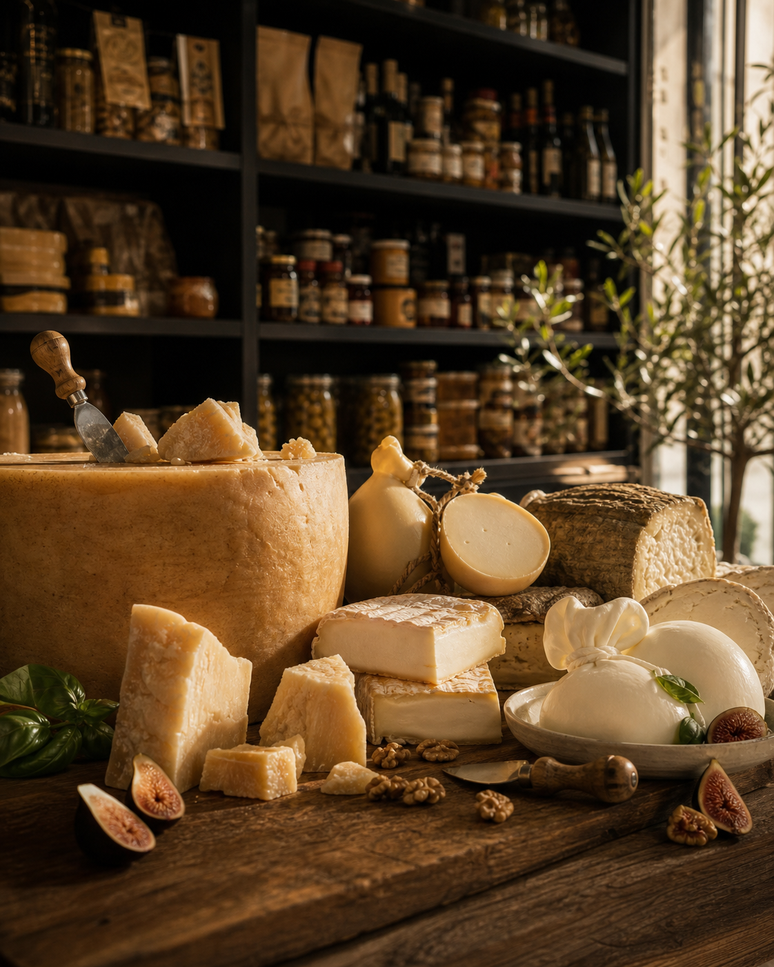 Formaggi & fromages présentés dans l’épicerie VIA NAPOLI 19
