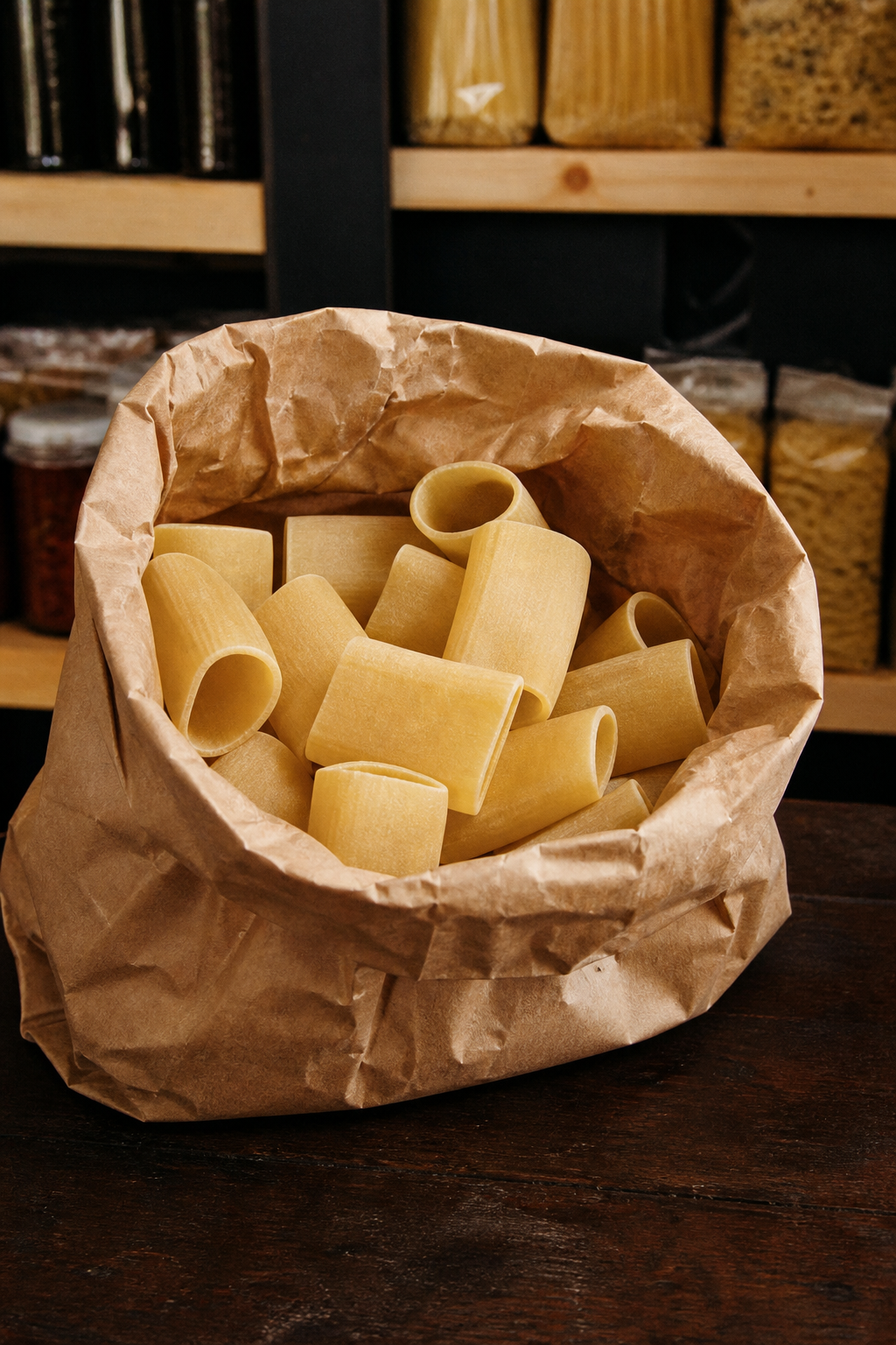 Gros plan sur des pâtes artisanales italiennes