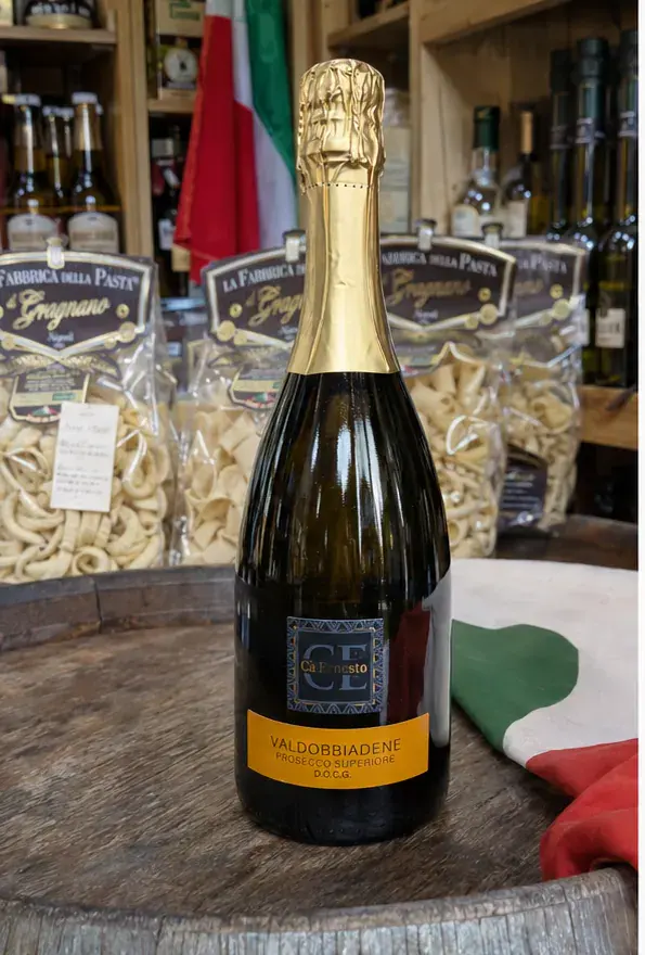 Ca’ Ernesto Valdobbiadene Prosecco Superiore, plan large de face