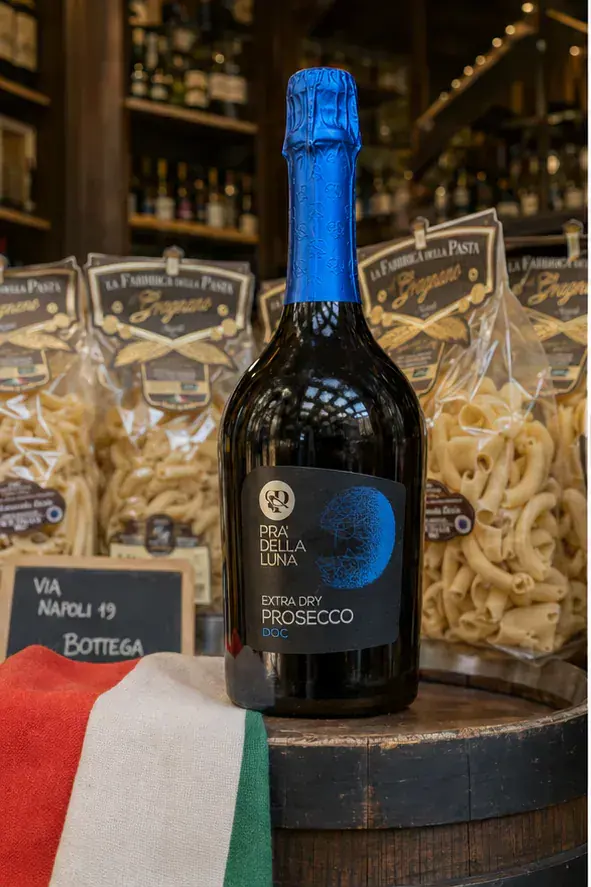 Pra della Luna Prosecco Extra Dry, plan large de face