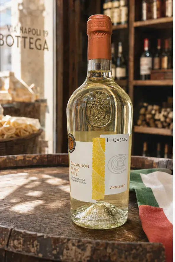 Il Casato Sauvignon Blanc Friuli, plan large de face