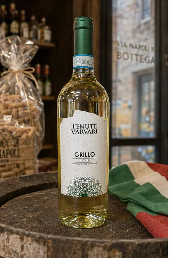 Tenute Varvari Grillo Sicilia, plan large de face