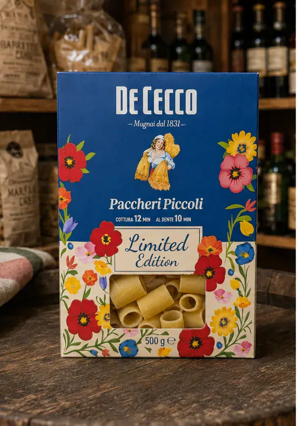 De Cecco Paccheri Piccoli n°30, plan large de face