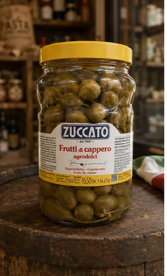 Zuccato Frutti di Cappero Agrodolci, plan large de face