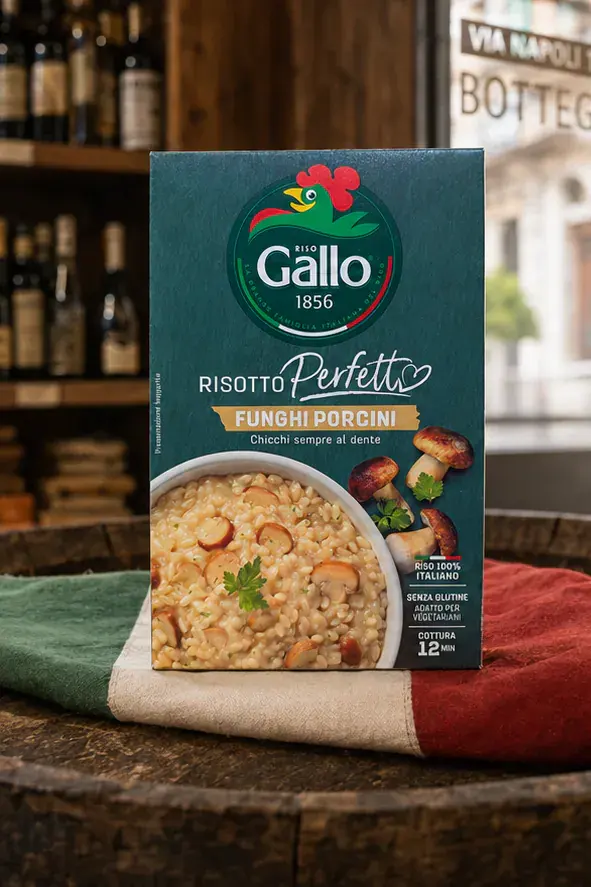 Gallo Risotto Perfetto Funghi Porcini, plan large de face