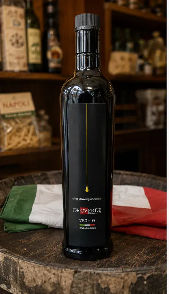 Or Verde Olio Extra Vergine di Oliva, plan large de face