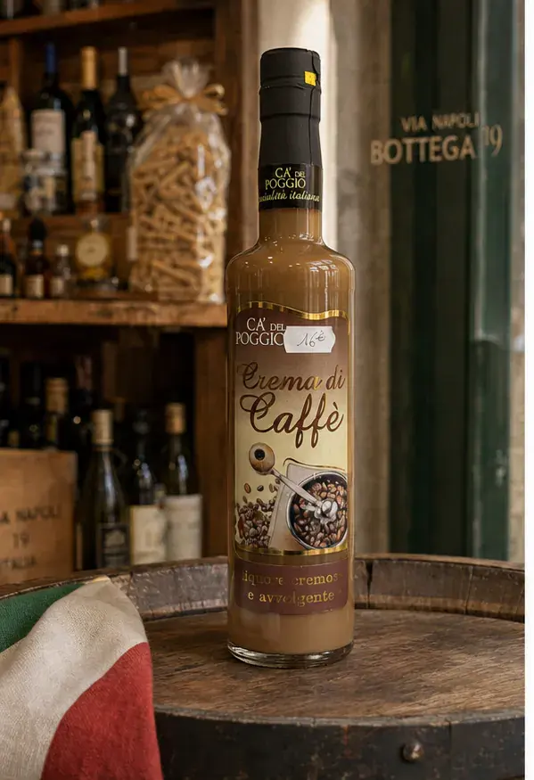 Ca’ del Poggio Crema di Caffè, plan large de face